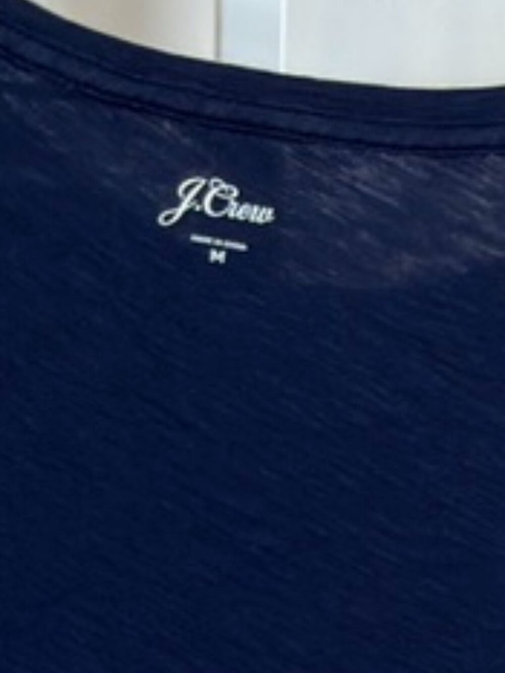 J.Crew Navy Blue Graphic "Love Birds" Short Sleeve Tee with Embroidery Medium - Picture 6 of 9